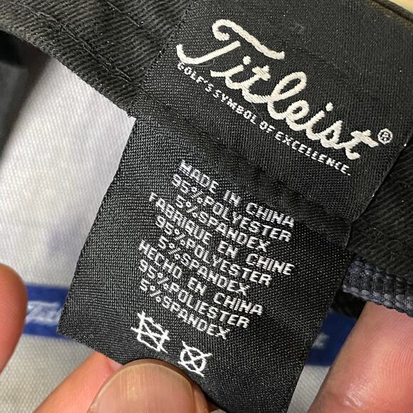 Titleist Brand Baseball Gingham Check Cap Grey Blue OSFM Adjustable - Picture 8 of 8